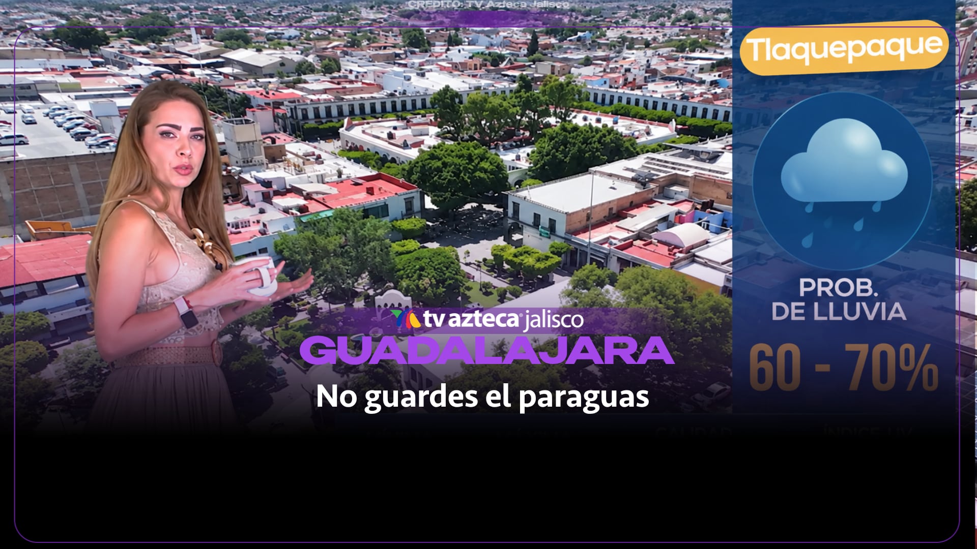 No guardes el paraguas: prevén lluvias este miércoles en Guadalajara
