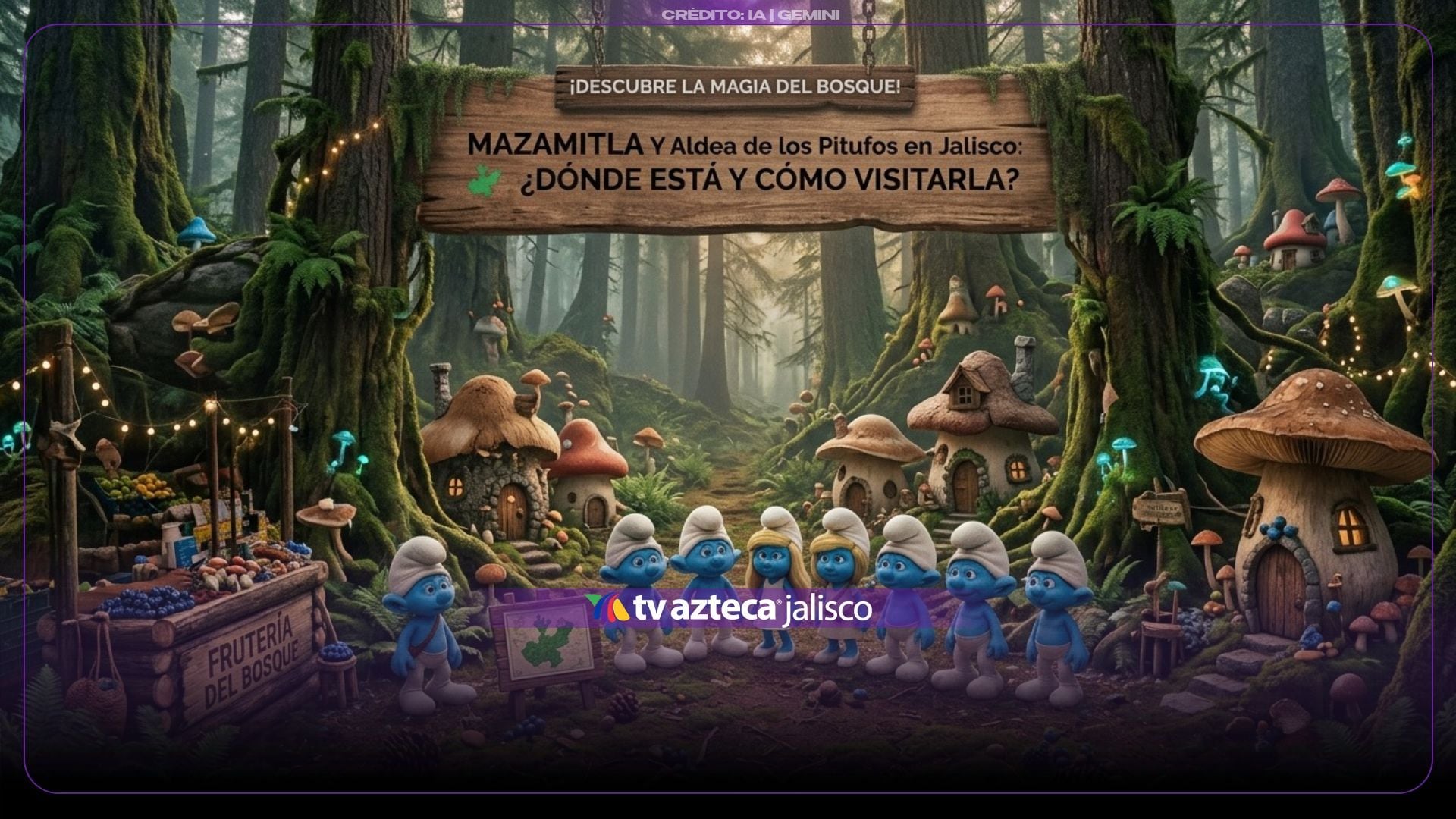 ¡Parece sacada de una película! La aldea de los Pitufos que está escondida en Jalisco