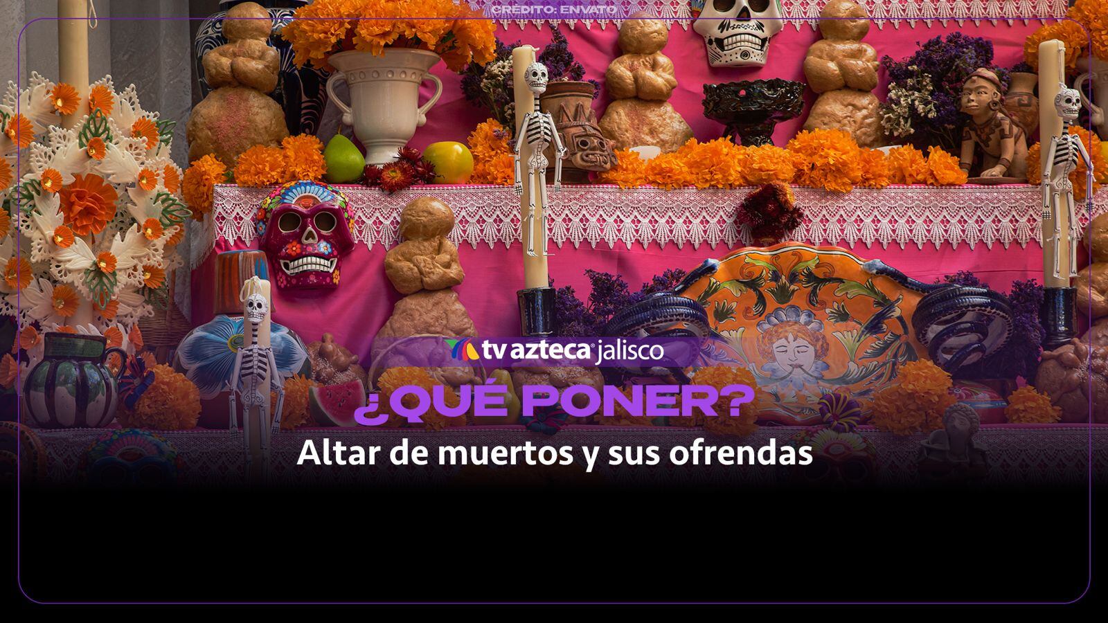 Azúcar, flores y muchos colores… ¿Qué debe llevar un buen altar de muertos?  