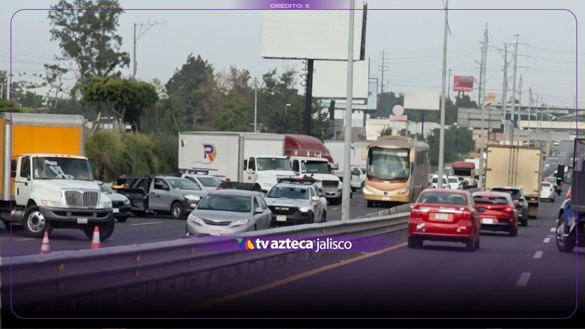 Reportan el cierre de carriles en la Autopista a Zapotlanejo; ¿hay rutas alternas?
