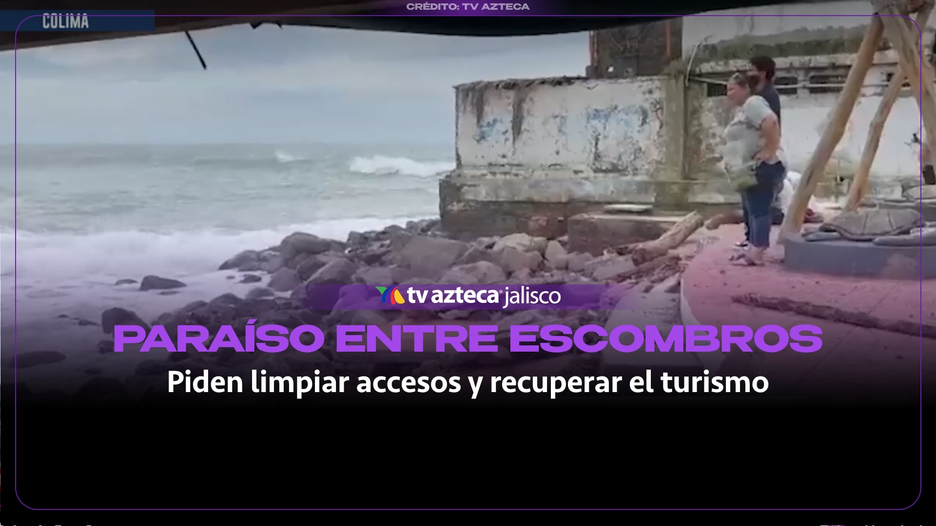 Daños por Trudy en playa El Paraíso afectan viviendas y comercios en Armería