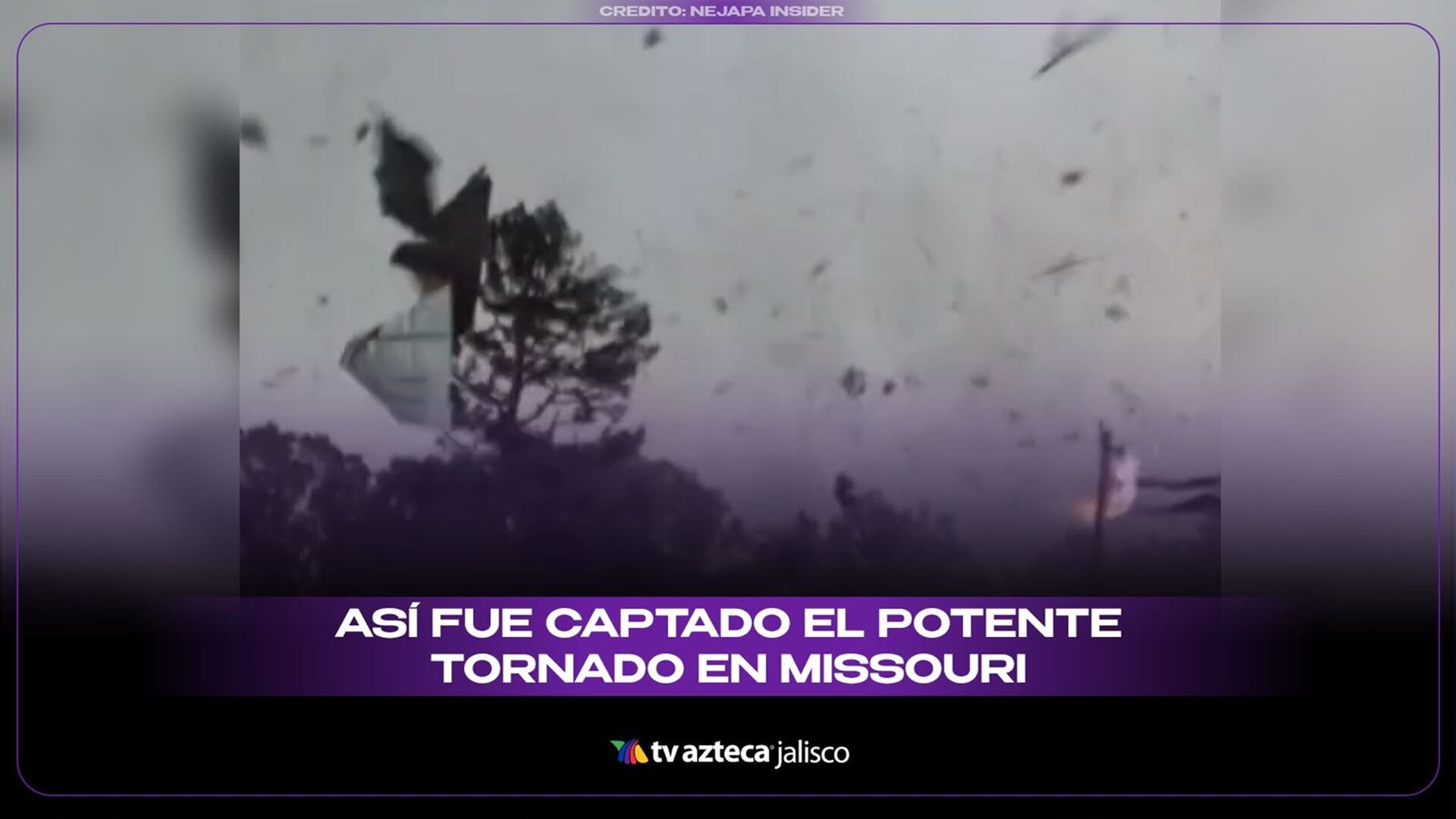 Potente tornado sorprende en Missouri y deja daños en casas y árboles; así fue captado en VIDEO