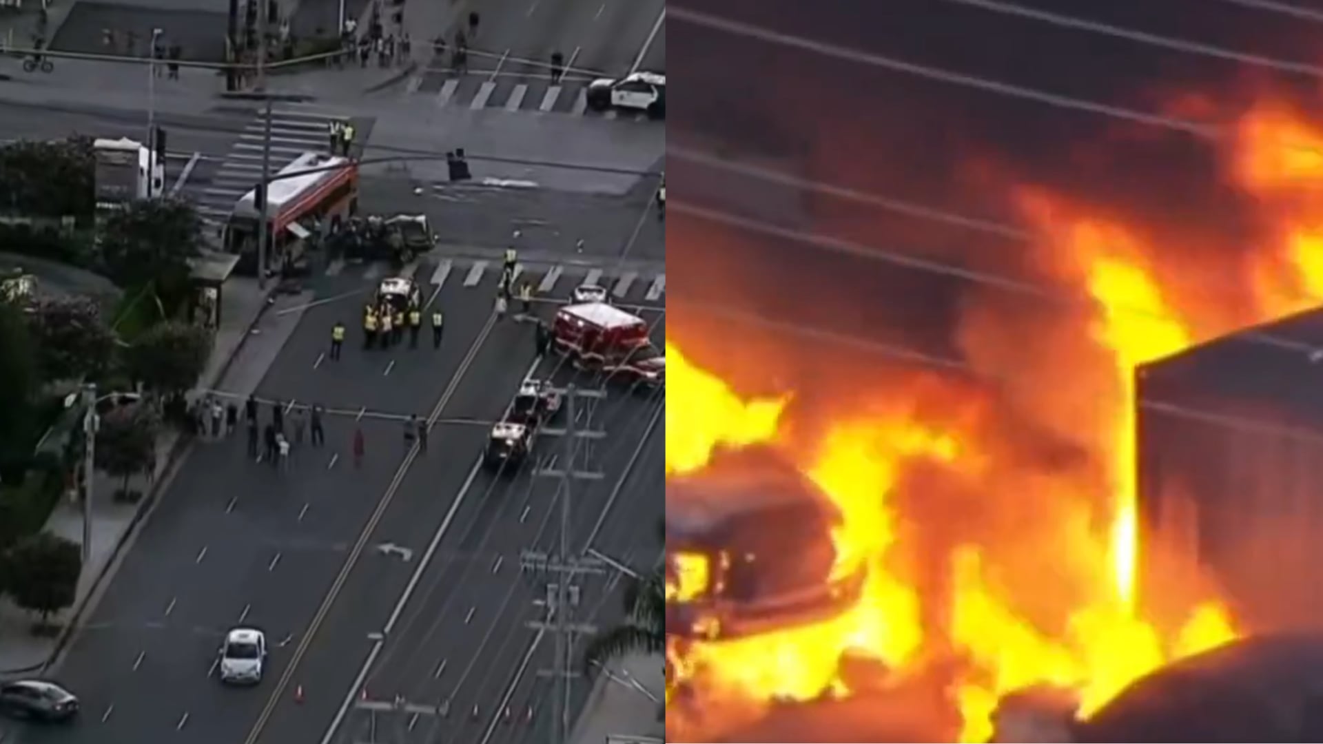 ÚLTIMA HORA | Helicóptero de televisión se estrella durante transmisión EN VIVO en Los Ángeles