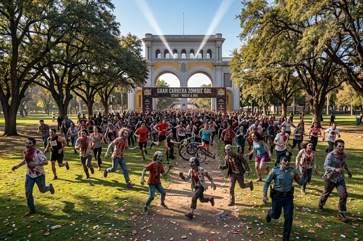 ¡Corre por tu vida! Guadalajara tendrá una carrera nocturna entre zombies este octubre