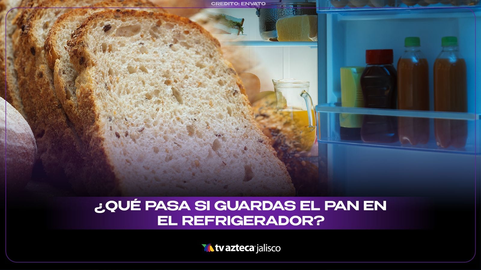 Esto pasa si guardas el pan en el refrigerador