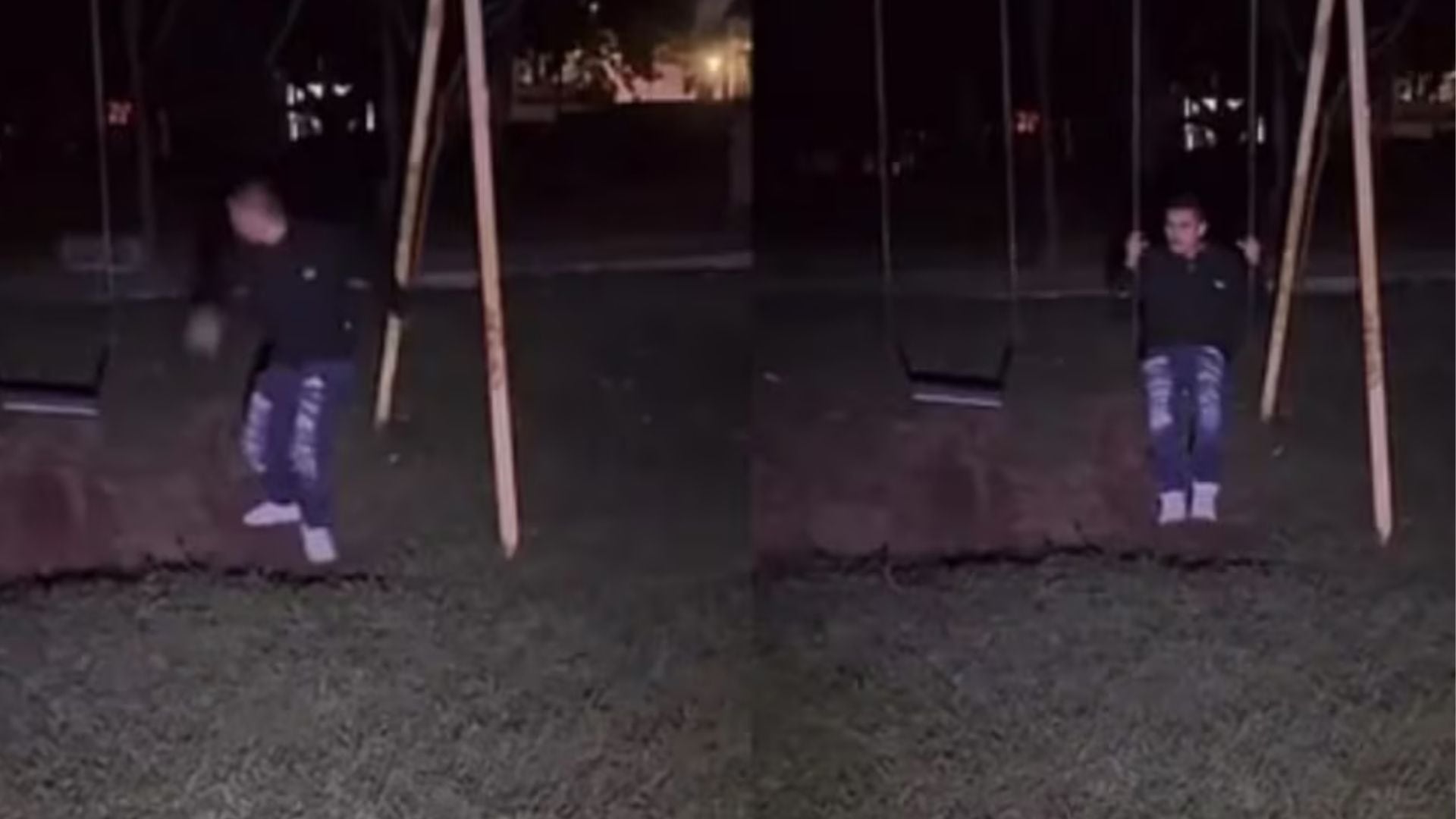 VIDEO PARANORMAL | ‘Satanás eres TÚ’: Jóvenes retan al diablo a mover un columpio y terminan huyendo