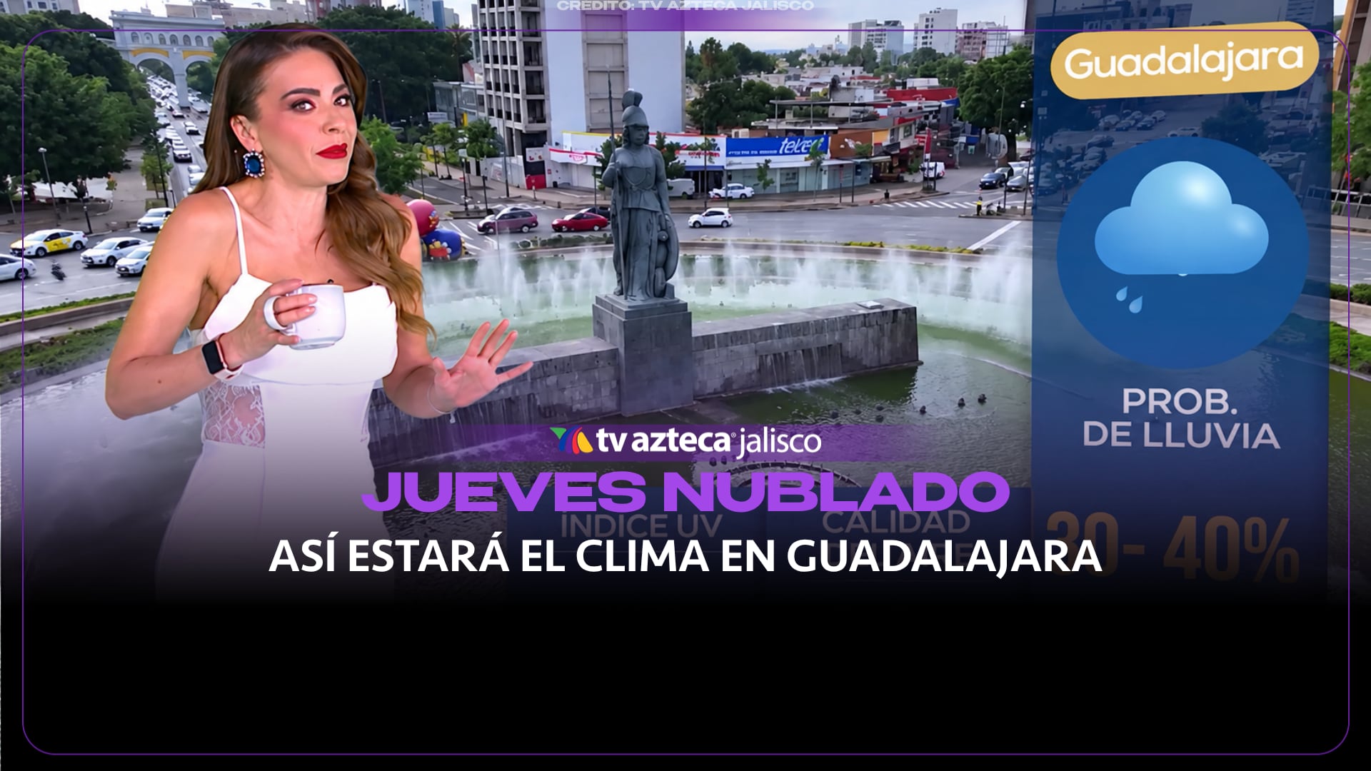 Jueves nublado y con lluvia: así estará el clima en Guadalajara este 1 de octubre
