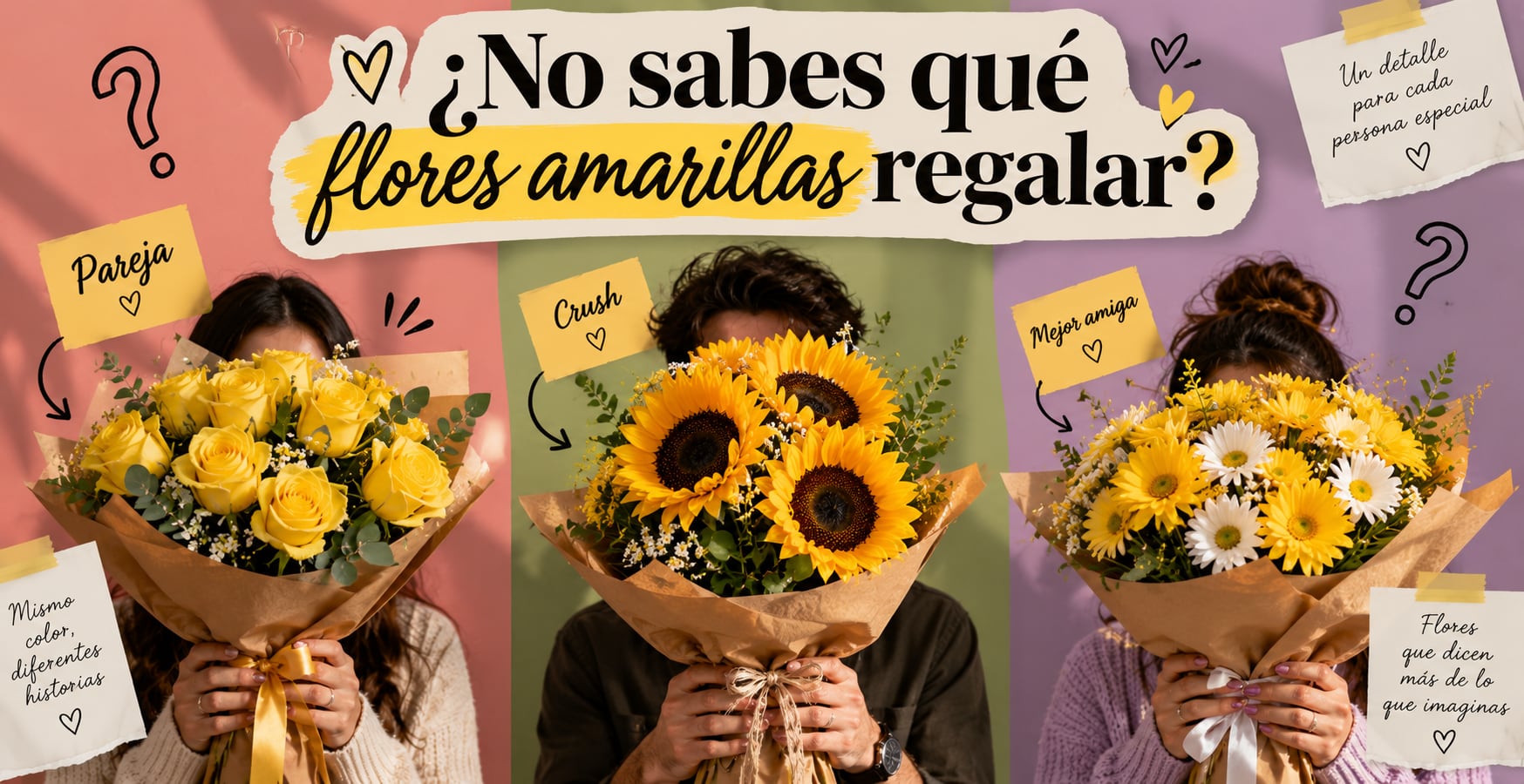 ¿Pareja, crush o mejor amiga? Estas flores amarillas son ideales para cada persona