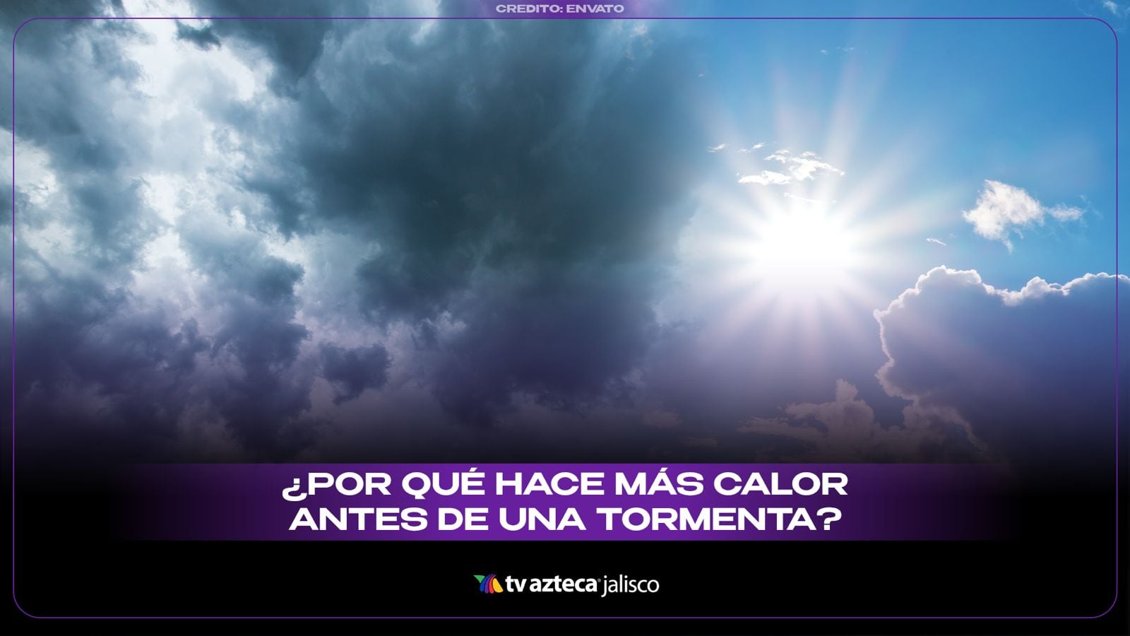 ¿Por qué hace más calor antes de una tormenta?