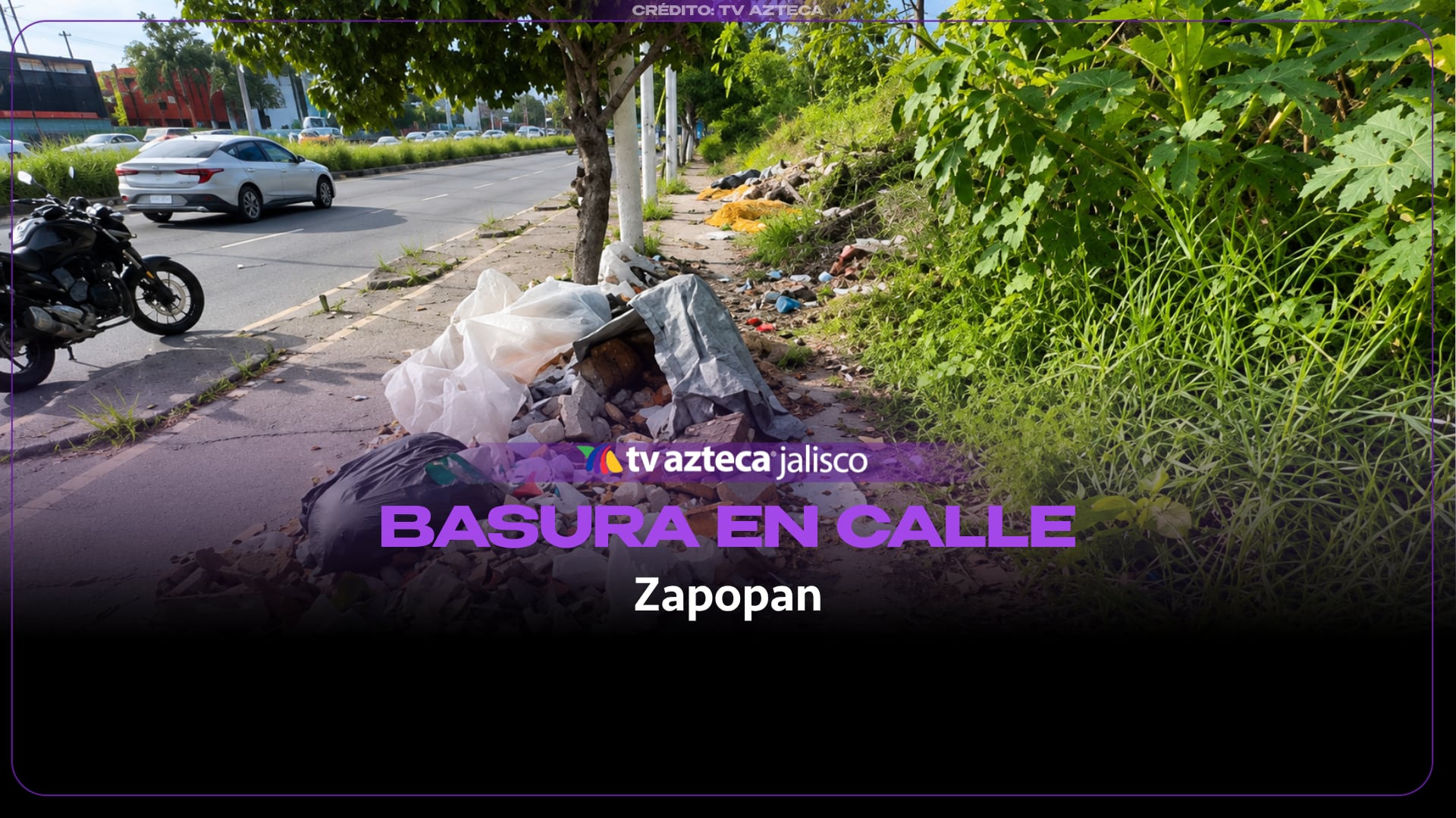 Basurero clandestino en avenida Las Torres preocupa a vecinos de Miramar, en Zapopan