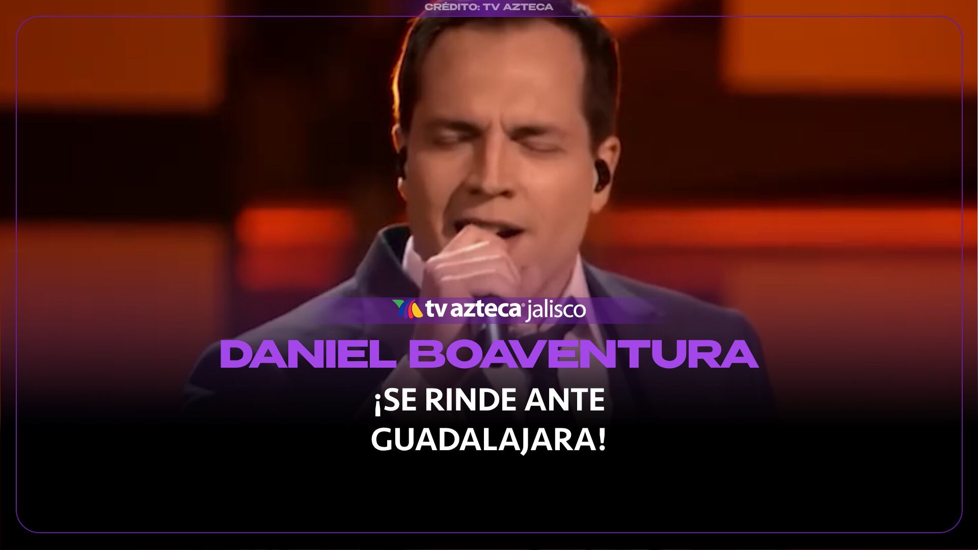 Daniel Boaventura confiesa el secreto detrás de su relación con el público tapatío