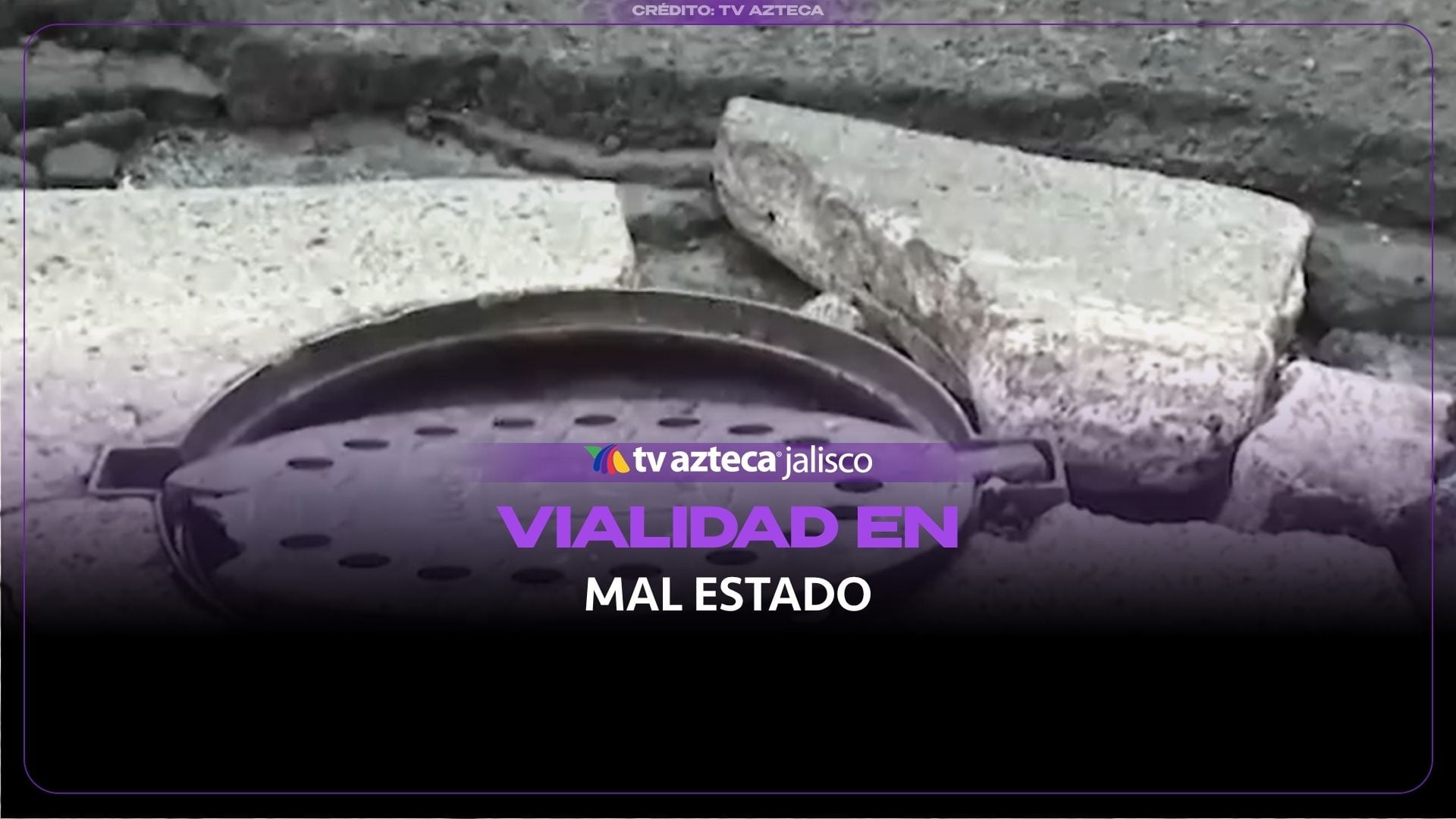 Reportan baches, socavón y drenaje dañado en Balcones de Santa María, Tlaquepaque