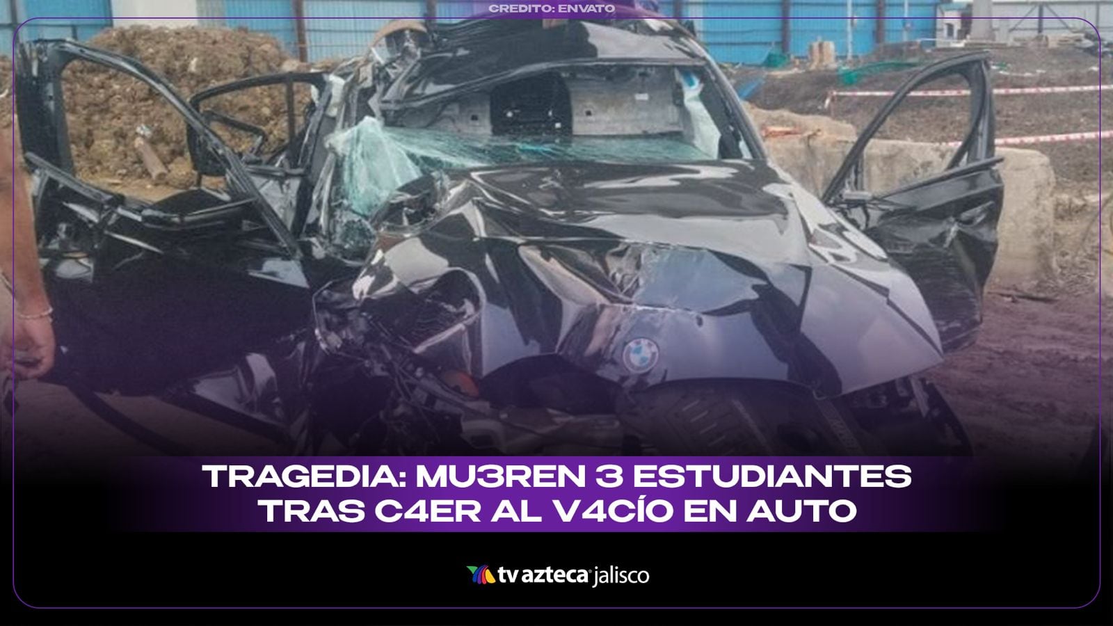 VIDEO: Vehículo cae desde un puente y deja 3 estudiantes en este impactante ACCIDENTE