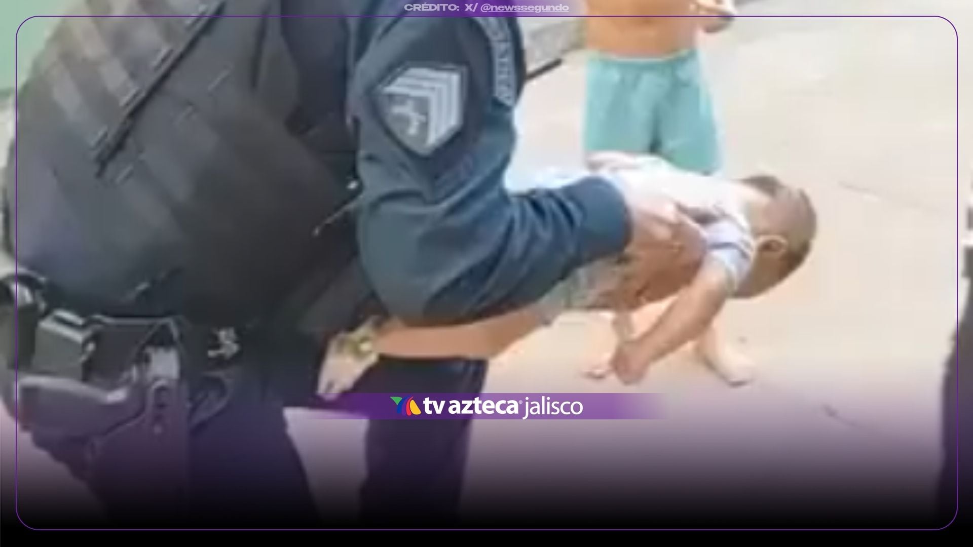 VIDEO: ¡Desesperación y alivio! Policía salv4 a b3bé que no podía respirar en Brasil