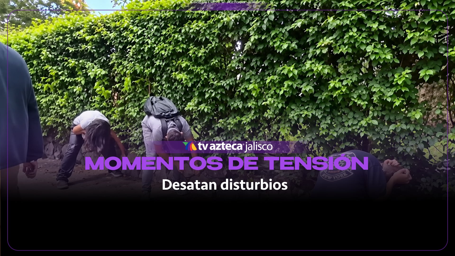 Encapuchados desatan disturbios y ponen en riesgo a familias