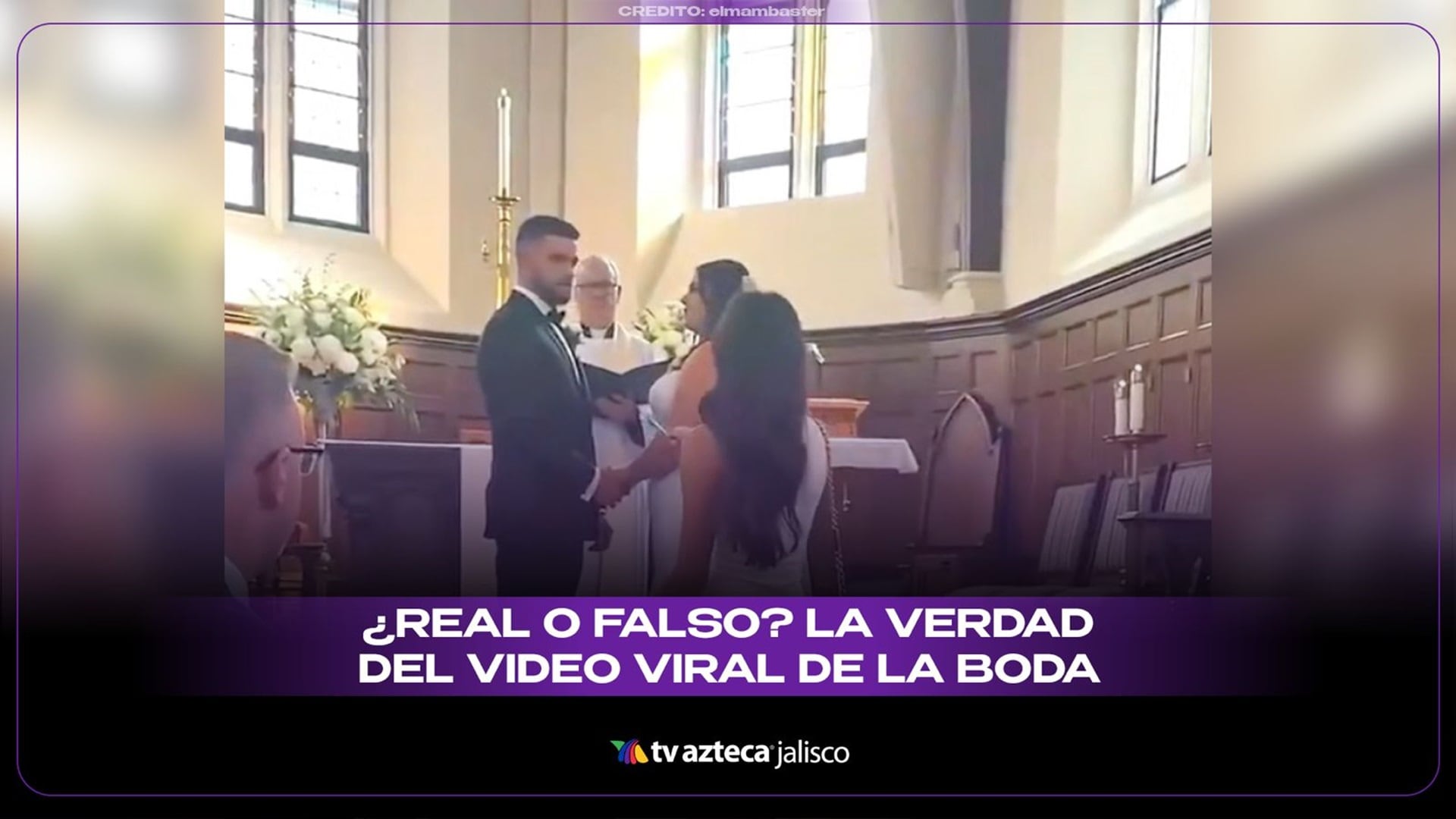 ¿Amante interrumpe una boda con prueba de embarazo? El video que divide opiniones en redes