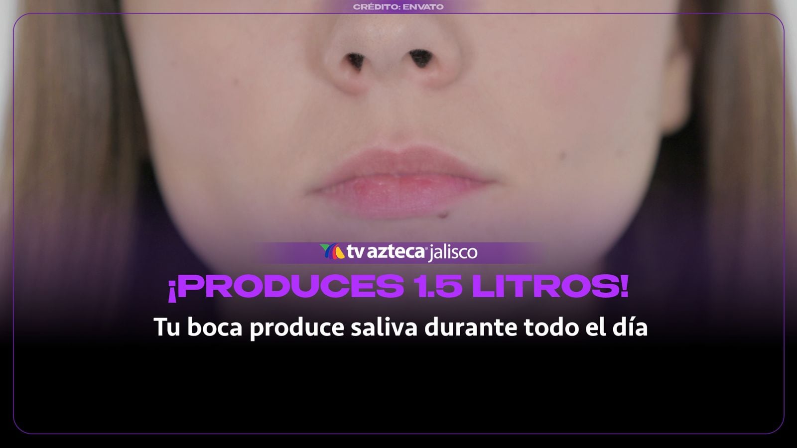 ¡Producimos hasta litro y medio de saliva al día! Esto pasa en tu boca sin que lo notes