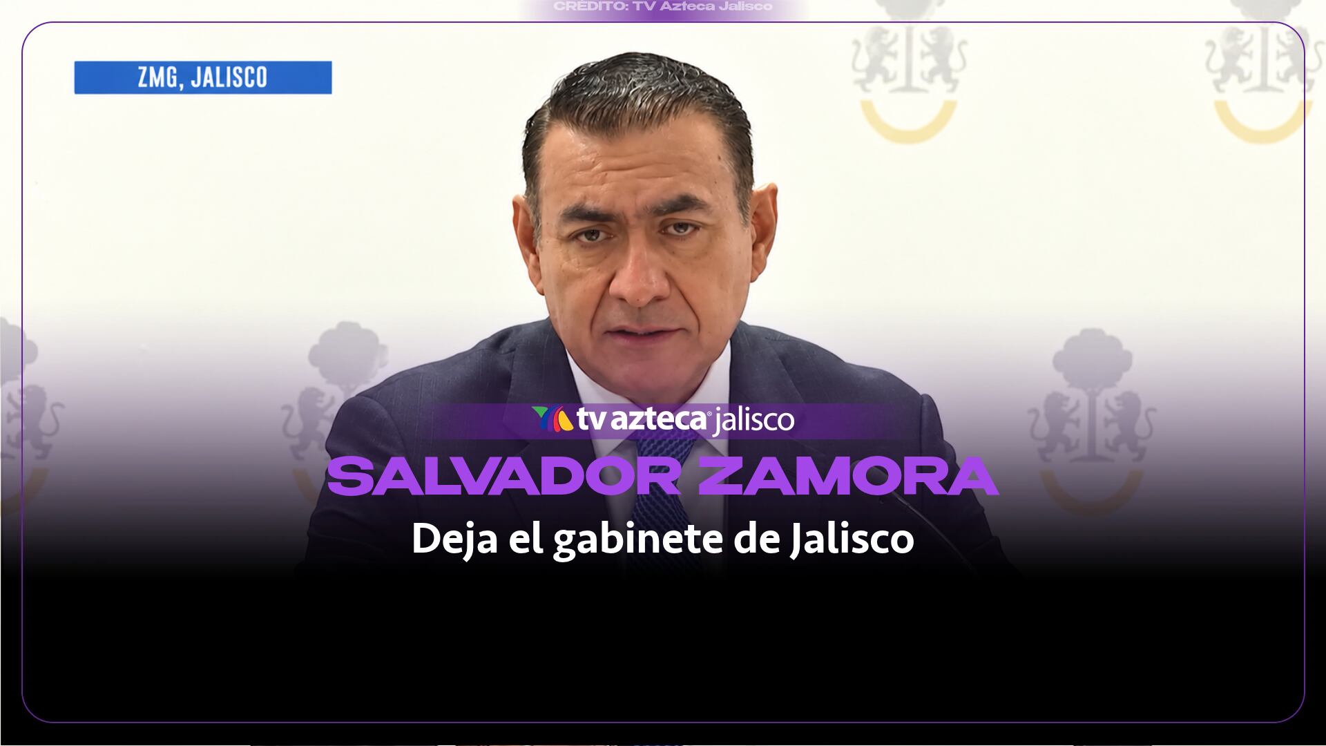 Salvador Zamora deja el gabinete de Jalisco rumbo a las elecciones de 2027