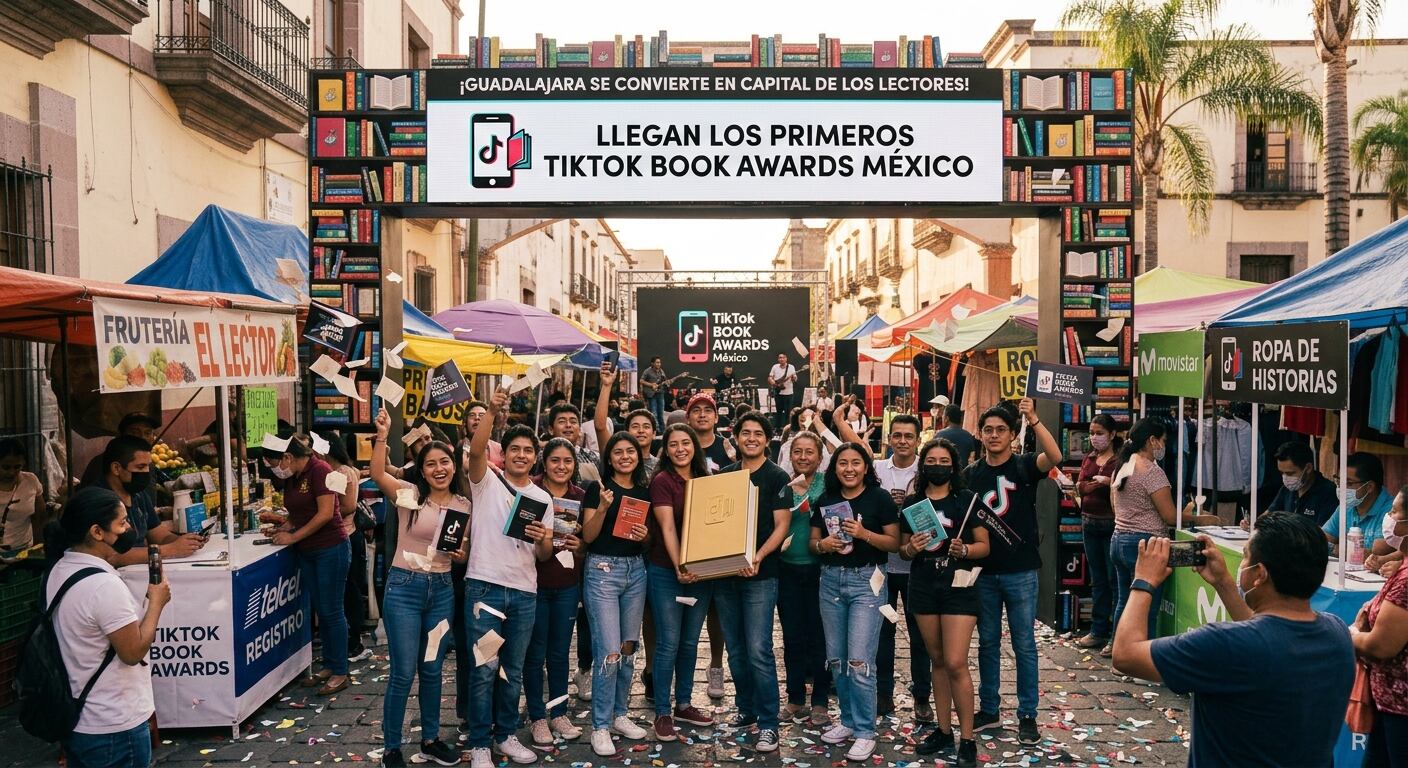 ¡Guadalajara se convierte en capital de los lectores! Llegan los primeros TikTok Book Awards México