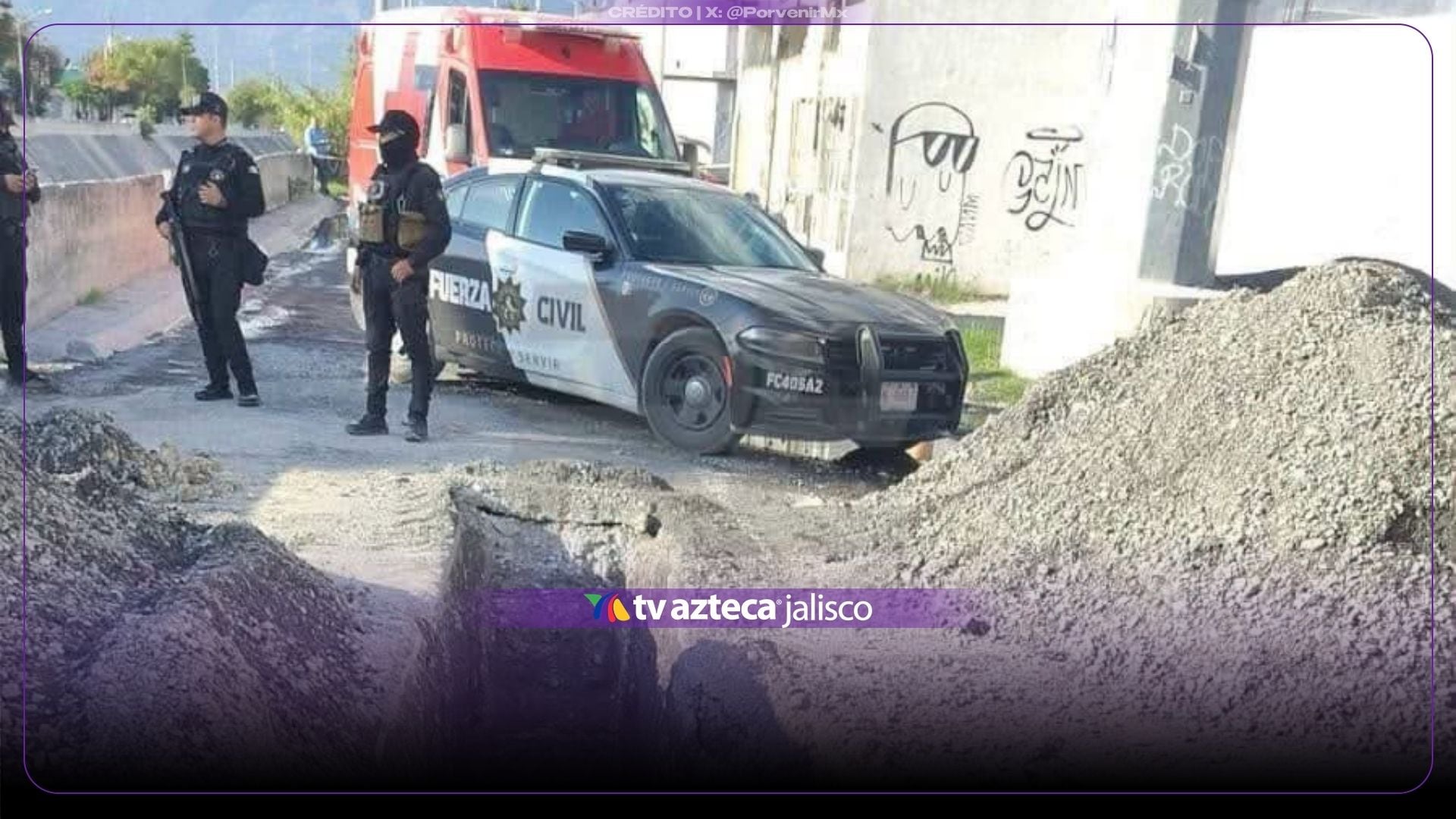 Muere trabajador sepultado por deslave en obra de Monterrey; compañero sufre fracturas